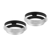 PATIKIL 2 Piezas Parasol De 55mm, Parasol Universal De Metal Hueco Curvo con Rosca para Fujifilm para Nikon para Pentax, Plateado