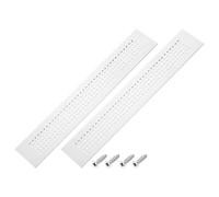PATIKIL 2 piezas Rejilla para puertas 16 x 2 pulgadas Rejilla plateado