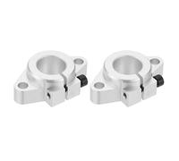 PATIKIL 2 Piezas Soporte de Guía de Sujeción de Riel de Movimiento Lineal de Aluminio SHF20 para Eje de 20 mm de Diámetro