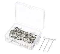 PATIKIL 2 Pulgadas T Pasadores, 50 Paquetes Inoxidable Acero Bloqueador Pasador Agujas para Modelado Artesanía, Plata