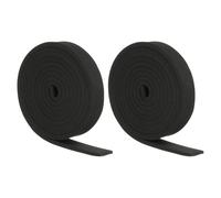 PATIKIL 2 Rollos Tira De Espuma De Neopreno En Rollo 78.7" Largo Negro