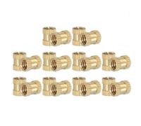 PATIKIL 20 Pcs Inserciones Roscadas 1/4"-20 Tuercas Métricas Femeninas