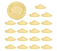 PATIKIL 20 Pezzi MiniDi Paglia, 2 X 0.5 PolliciPer Bambole Decorazioni In MiniaturaIntrecciati Per DIY Decorazione Casa Delle Bambole Accessori Per Capelli
