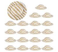 PATIKIL 20 Pezzi MiniDi Paglia 2 X 0.6 Pollici Accessori Per Bambole Decorazioni MiniatureIntrecciati Per DIY Casa Delle Bambole Accessori Per Capelli Matrimoni Feste