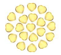 PATIKIL 20 Piezas De Piedra De Cristal Natural En Forma De Corazón, 0.6 Pulgadas Mini Piedra Preciosa Pulida De Amor, Citrino