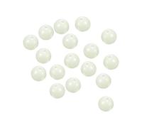 PATIKIL 200uds 10mm Luminosas Pesca Cuentas Plástico Brillante Blanco