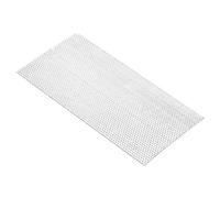 PATIKIL 200x100mm 304 Inoxidable Acero Perforada Chapa, 3 Agujero 19GA Expandido Metal Malla Placa Pantalla Decorativas Mallas para Ventilación Parrilla Ahumar