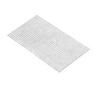 PATIKIL 200x100mm 304 Inoxidable Acero Perforada Chapa, 5 Agujero 19GA Expandido Metal Malla Placa Pantalla Decorativas Mallas para Ventilación Parrilla Ahumar