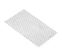 PATIKIL 200x100mm 304 Inoxidable Acero Perforada Chapa, 8 Agujero 19GA Expandido Metal Malla Placa Pantalla Decorativas Mallas para Ventilación Parrilla Ahumar