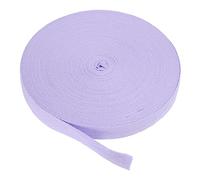 PATIKIL 20mm Algodón Sarga Cinta 45m（50 Yardas) Algodón Cinta Bies Encuadernación Cinta Espiga Cinta para Coser Encuadernación Regalo Envoltura Artesanía Bricolaje Claro Púrpura