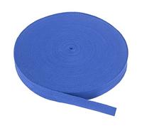 PATIKIL 20mm Algodón Sarga Cinta 45m（50 Yardas) Algodón Cinta Bies Encuadernación Cinta Espiga Cinta para Coser Encuadernación Regalo Envoltura Artesanía Bricolaje Zafiro Azul