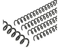 PATIKIL 20pcs 36 Agujeros Bobinas de Encuadernación en Espiral de Plástico para 40 Hojas, Canutillos Peines de Hoja Suelta 3:1 Paso para Encuadernar Archivo Escuela, Negro