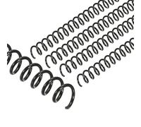 PATIKIL 20pcs 36 Agujeros Bobinas de Encuadernación en Espiral de Plástico para 75 Hojas, Canutillos Peines de Hoja Suelta 3:1 Paso para Encuadernar Archivo Escuela, Negro