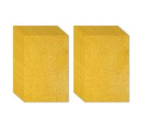 PATIKIL 20pcs Adhesva EVA Hojas de Espuma con Purpurina, 2mm Grosor Amarillo Esponja Papel Brillante Lámina, 30x20cm (L*A) para Manualidades DIY Regalo Collage Álbumes Decoraciones