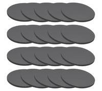 PATIKIL 20pcs Almohadillas Antivibración de Goma, 50x3mm (Dia*Alt) Antideslizante Redonda Arandela Disco Sólido Resistente Pata Accesorio para Lavadora Aire Acondicionador Mueble, Negro