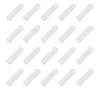 PATIKIL 20pcs Resortes de Compresión, 0.4x5x20mm（Diámetro Alambre*OD*L) Muelles de Compresion 304 Acero Inoxidable Resorte Mecánico Cilíndrico Pequeño para Reemplazo Reparación Industria