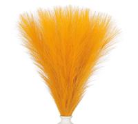 PATIKIL 21.7in Decoración De Pampas Pequeña Hierba Falsa Esponjosa Naranja