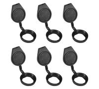 PATIKIL 22mm Puerta Cerradura Antipolvo Cubierta, 6 Paquete Goma Impermeable Llaves Panel Leva Cerradura Antipolvo Cubierta Tapa para 22mm Leva Bloqueo, Negro