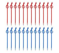 PATIKIL 24 Piezas Bolígrafos De Punta Rodante 1.0 Mm Para Regalos Rojo/Azul