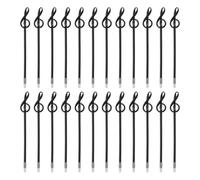 PATIKIL 24 Piezas Bolígrafos De Roller 1.0 Mm, Bolígrafos De Nota Musical Tinta Líquida Gel Negra Novedad Musical Escritura Suave Para Regalos De Oficina O Hogar, Negro