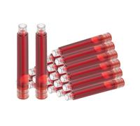 PATIKIL 24 Piezas De Recambios De Tinta Para Pluma Estilográfica Diámetro De Orificio De 3.4 Mm Cartuchos De Tinta Roja Recambios Internacionales Para Escritura En Negocios