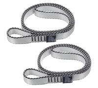 PATIKIL 24 Pulgadas Cintas de Escalada de Nylon, Paquete de 2 Correas de Tejido Resistente de 18mm para Columpio de Hamaca de Yoga Aéreo, Gris
