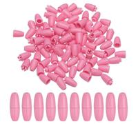 PATIKIL 24Mm Cierres de Seguridad Desmontables, 50 Juegos de Conectores de Barril de Plástico para Collares, Pulseras, Hacer Joyas Artesanales Diy, Rojo Rosa