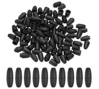 PATIKIL 24Mm Cierres de Seguridad Desmontables 50 Juegos Negro | Conectores de Barril de Plástico para Collares, Pulseras, Hacer Joyas Artesanales Diy