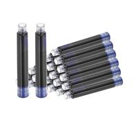 PATIKIL 24Pcs Recambios De Tinta Para Pluma Estilográfica Diámetro De Orificio De 3.4mm Cartuchos De Tinta Azul Oscuro Recambios Estándar Internacionales Para Escritura Con Pluma Negocios