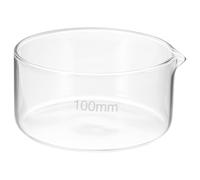 PATIKIL 250ml Cristalizador De Vidrio Borosilicato Con Pico Fondo Plato Plano De Laboratorio Para Evaporación Transparente Para Laboratorio Cocina Ciencia Aula