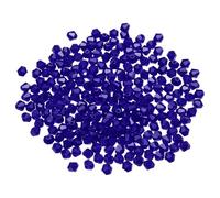 PATIKIL 250Pcs Cuentas de Cristal Bicónicas, 6mm Cuentas de Cristal de Vidrio Bicónicas Facetadas, para Hacer Joyas, Pulseras, Collares, Pendientes, Artes, Manualidades, Morado Oscuro