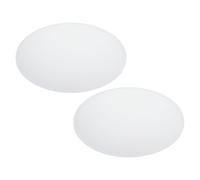 PATIKIL 255mm/10" Pantalla Difusora, 2pcs Difusor de Luz para Lámpara Acrílico Hoja Difusora Redonda para Tambor Lámparas Pantallas Luces Colgantes, 1.7mm Grosor, Blanco Translúcido