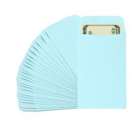 PATIKIL 25pcs Sobres para Dinero, Sobre Autoadhesivo de Efectivo Pequeña Bolsa para Sellos Monedas Semillas Cuentas Joyas Boletos Tarjetas Presupuesto Carta, 9x6cm, Azul Claro