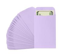 PATIKIL 25pcs Sobres para Dinero, Sobre Autoadhesivo de Efectivo Pequeña Bolsa para Sellos Monedas Semillas Cuentas Joyas Boletos Tarjetas Presupuesto Carta, 9x6cm, Morado