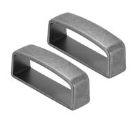 PATIKIL 2pcs Anillo de Cinturón, 11.5x40mm (A*L) Presillas de Cinturón de Aleación Hebilla de Cinturón Keeper para Hombres para Arreglar Cinturones de Bricolaje, Tono Plateado Claro