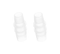 PATIKIL 2pcs Conector de Manguera para Acuario, Accesorio Recto de Púas de Plástico Empalmador Adaptador de Tubo Reductor de Empalme Conexión para Aire Agua Tubería Jardín Riego, 19x16mm