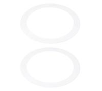 PATIKIL 2pcs Foco Empotrable Marco, 150 x 205mm(ID*OD) Goof Anillo Panel Redondo para Empotrada GU10 Portalampara Iluminación Accesorio para Downlight Techo LED Pared Lámpara, Blanco