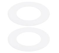 PATIKIL 2pcs Foco Empotrable Marco, 70 x 115mm(ID*OD) Goof Anillo Panel Redondo para Empotrada GU10 Portalampara Iluminación Accesorio para Downlight Techo LED Pared Lámpara, Blanco