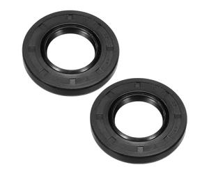 PATIKIL 2uds Aceite Sello 25mm x 47mm x 7mm Nitrilo Caucho Cubierta Negro | Doble Labio Resorte Cargado TC Aceite Eje Sello para Cojinete Eje
