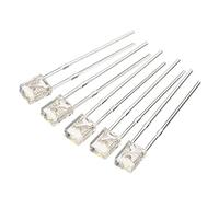 PATIKIL 2x3x4mm x LED Luz Lámpara Bombilla, 150uds Rectangular Brillante Claro Iluminación Emisión Diodo para Electrónico Componente Indicador, Blanco