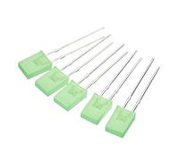 PATIKIL 2x5x7mm x LED Luz Lámpara Bombilla, 200uds Rectangular Brillante Iluminación Emisión Diodo para Electrónico Componente Indicador, Amarillo Verde