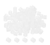 PATIKIL 3,2mm ID x 5mm OD x 4mm L Redondas Espaciadoras Arandelas, 100 Paquete Nylon Separador Juntas para M3 Herraje Tornillos Pernos para 3D Impresora Electricidad Salida, Blanco