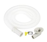 PATIKIL 3.3 Pies Aire Acondicionador Drenaje Manguera Kit, Universal Drenaje Conector MangueraAbrazadera Conector 9 para Mini-Split Ventana AC Unidad Lavavajillas Grifo, Blanco