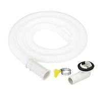 PATIKIL 3.3 Pies Aire Acondicionador Drenaje Manguera Kit, Universal Drenaje Conector MangueraAbrazadera Conector 8 para Mini-Split Ventana AC Unidad Lavavajillas Grifo, Blanco