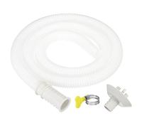 PATIKIL 3.3 Pies Aire Acondicionador Manguera Kit, Universal Conector Manguera con Abrazadera Conector 3 para Mini-Split Ventana AC Unidad Lavavajillas Grifo, Blanco