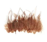 PATIKIL 3-6" Sillín Pluma Gallo Pluma 50uds Granel Natural Plumas Esponjosas Artesanía Plumas para Sueños Atrapasueños Pendientes Colgante Marrón