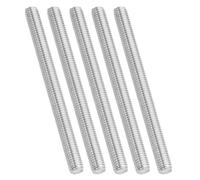 PATIKIL 3/8"-16 UNC Varilla Roscada de Acero Inoxidable 304, 5pcs Espárragos de Barra de Varilla Completamente Roscados Rosca Derecha Pernos Prisioneros para Abrazaderas, 130mm Largo