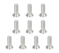 PATIKIL 3/8-16 x 1" Tornillos de Cabeza Plana, 10 Unidades, Pernos Avellanados Planos, Tornillos de Máquina de Acero Inoxidable 304 18-8 con Rosca Completa Grado 6.8