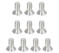 PATIKIL 3/8-16 x 3/4" Tornillos de Cabeza Plana Avellanada, Paquete de 10 Pernos Avellanados Planos Hexagonal de Acero Inoxidable 304 18-8 Rosca Completa Grado 6.8