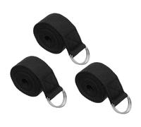 PATIKIL 3 Piezas Correa De Yoga Para Estiramiento 8 Pies Ajustable Negro